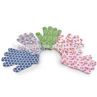 Custom design Print and Pattern cleaning body bath glove free sample nylon material